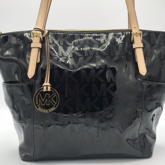 Michael Kors Handbags - ‼️SOLD‼️✨MICHAEL KORS Jet Set Metallic Black✨